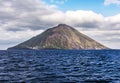 Stromboli volcano and sea