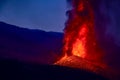 Strombolian Eruption Volcano La Palma Erupting