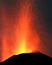 Strombolian eruption