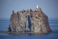 Strombolicchio island next to stromboli