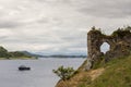 Window of Castle Strome with Loch Carron, Scotland.