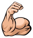 Strong Arm Showing Biceps Muscle Royalty Free Stock Photo