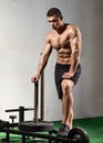 Strong athlete training Royalty Free Stock Photo