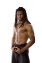 Strong Athletic African American Male Royalty Free Stock Photo