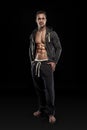 Strong Athletic Man Fitness Model Torso showing muscular body