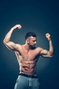 Strong Athletic Man Fitness Model Torso showing Royalty Free Stock Photo