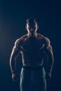 Strong Athletic Man Fitness Model Torso showing Royalty Free Stock Photo