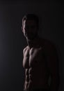 Strong Athletic Man Fitness Model Torso showing big muscles Royalty Free Stock Photo