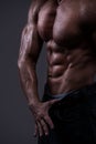 Strong athletic man torso Royalty Free Stock Photo