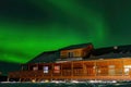 Strong Aurora over sky at Fairbanks, Alaska Royalty Free Stock Photo