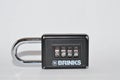 Brinks Re-settable black Combination Sports padlock Royalty Free Stock Photo