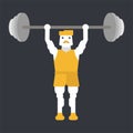 Man doing weightlifting