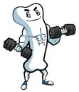 Bone Mascot Color Illustration Design