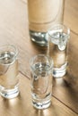 Strong Boozy Russian Vodka Shots Royalty Free Stock Photo