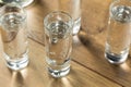 Strong Boozy Russian Vodka Shots Royalty Free Stock Photo