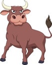 Strong bull cartoon