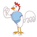 Strong chicken Royalty Free Stock Photo