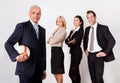 Strong competitive business team Royalty Free Stock Photo