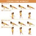 Strong core workout Royalty Free Stock Photo