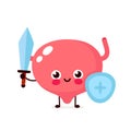 Strong cute healthy happy bladder