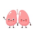 Strong cute healthy happy lungs