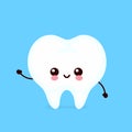 Strong cute healthy happy tooth