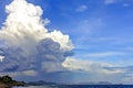 Strong and dark cloud over the Rio de Janeiro