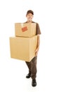 Strong Delivery Man Royalty Free Stock Photo