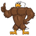 Strong eagle thumb up gesture 2