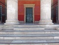 Strong foundation, the national university of Athens Greece main entrance