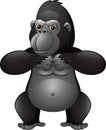 Strong gorilla cartoon Royalty Free Stock Photo