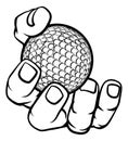 Hand Holding Golf Ball Royalty Free Stock Photo