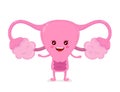 Strong healthy happy uterus character.