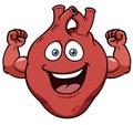 Strong heart cartoon