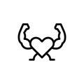 strong heart icon Royalty Free Stock Photo