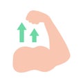Strong icon vector image. Royalty Free Stock Photo