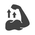 Strong icon vector image. Royalty Free Stock Photo