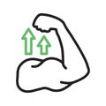 Strong icon vector image. Royalty Free Stock Photo