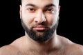 Strong latino man with beard Royalty Free Stock Photo