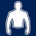 Strong man emblem - Illustration Royalty Free Stock Photo