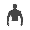 Strong man emblem - Illustration Royalty Free Stock Photo