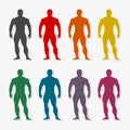 Strong man emblem - Illustration Royalty Free Stock Photo