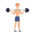 Strong man lifting weight Royalty Free Stock Photo