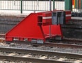 Metal Train Buffer. Royalty Free Stock Photo