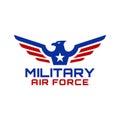 Military Eagle wing logo design