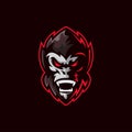 Strong monkey e sport gaming logo Royalty Free Stock Photo