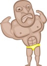 Strong Muscle Man Wrestler Royalty Free Stock Photo