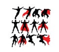 Strong People Silhouettes, art vector design