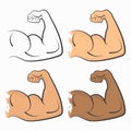 Strong power, muscle Royalty Free Stock Photo