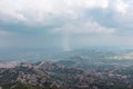 Strong rain in the mountain in Montenegro